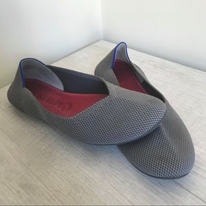 ROTHYS The Flat Round Toe Flat in Charcoal Gray
